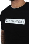 Liebhaveri Vintage Mens Longline T-shirt Sort