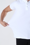 Muscle Fit Stretch Polo SS White
