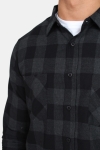 URBAN CLASSICS Checked Flanell Shirt Black/Charcoal