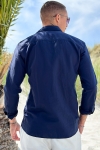 Jack & Jones Summer Linen Shirt LS Navy Blazer