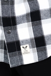 Fat Moose Adrian Cotton Check Shirt Black Check / Mid Grey Check