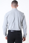Selected Slim Oliver Knit Flex Skjorte LS Medium Grey Melange