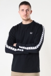 Fred Perry TAPED L/S T-SHIRT 102 Black