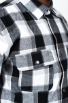 Fat Moose Adrian Cotton Check Shirt Black Check / Mid Grey Check