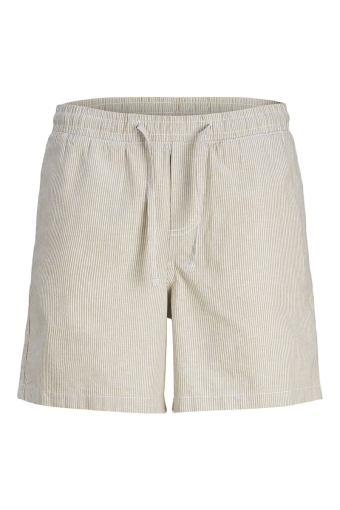 Jaiden Summer Linen Shorts Crockery Stripe