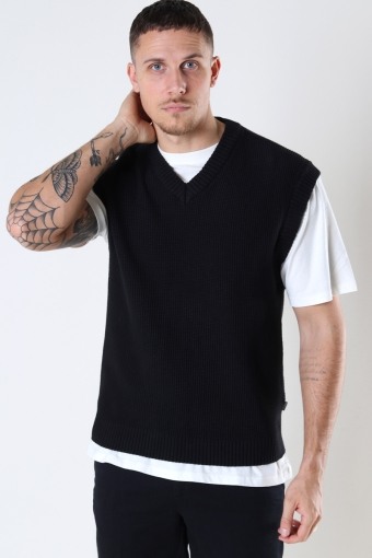 Vicente knit vest Black