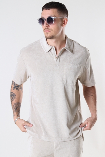 ONSIOLO RLX TERRY CLOTH POLO Silver Lining