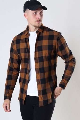 GINGHAM TWILL SHIRT L/S Rubber
