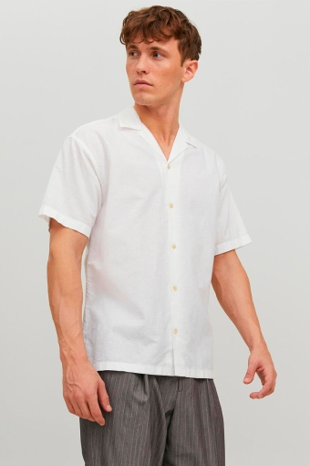 Summer Linen Resort Shirt SS White