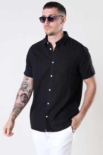 Allan SS Linen Shirt True Black