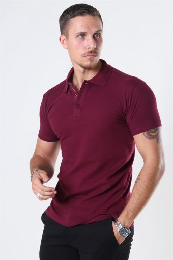 Muscle Fit Polo Burgundy