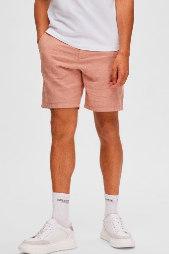 SLHCOMFORT-BRODY LINEN SHORTS W NOOS Baked Clay