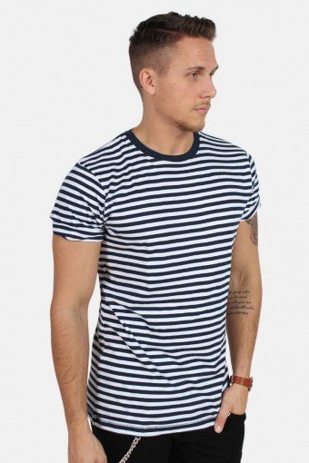 T-shirt Striped Navy/White
