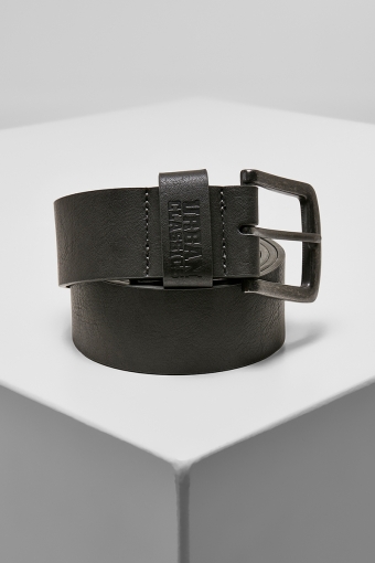Leather Imitation Belt Black