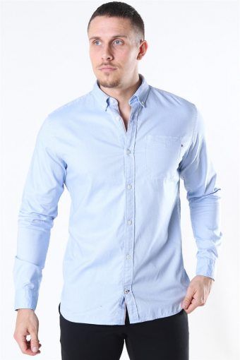 Classic Soft Oxford Skjorte LS Cashmere Blue
