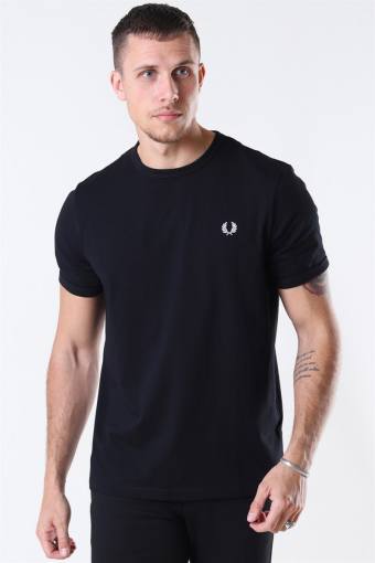 Ringer T-shirt Black