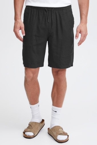 Aurelius Elasticated Linen Shorts True Black