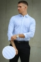 ONLY & SONS Miles Stripe Stretch Shirt Cashmere Blue