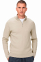 ONLY & SONS PHIL COTTON HALF ZIP KNIT Silver Lining