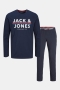 Jack & Jones JACRON TEE LS AND PANTS LW SET Navy Blazer