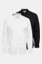 Selected SLIM MULTI SHIRT 2 PACK White with Black combo.