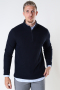 ONLY & SONS ONSWEB LIFE STRUCTURE HALF ZIP KNIT Dark Navy