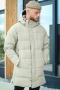ONLY & SONS CARL LONG QUILTED COAT Chinchilla