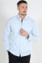 Selected Slim New Linen Shirt LS Cashmere Blue