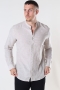 ONLY & SONS CAIDEN LS SOLID LINEN MAO SHIRT Chinchilla